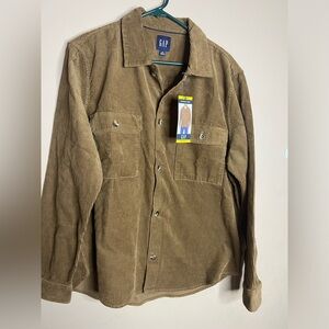 Nwt brown shacket size med mens